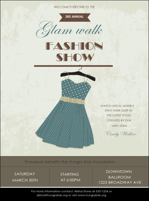Fashion Show Flyer Product Front