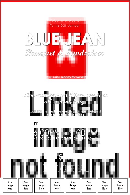 Blue Jeans Logo Poster