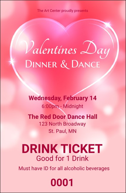 Valentines Day Date Drink Ticket