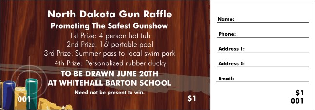 Gun Raffle Ticket