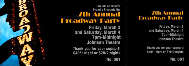 Broadway Event Ticket