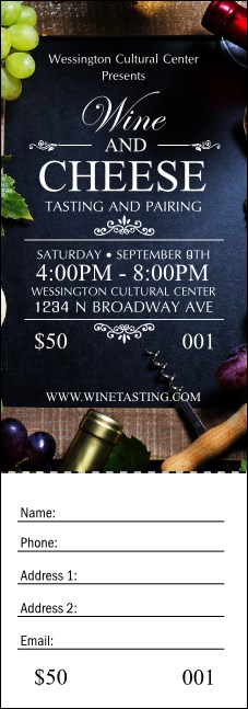 Vineyard Raffle Ticket