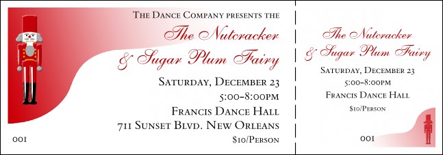Nutcracker General Admission Ticket 001 Product Front