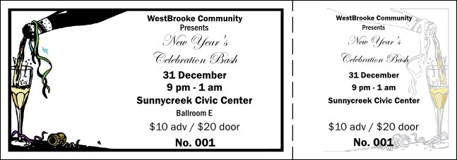 New Year's Celebration General Admission Ticket 001