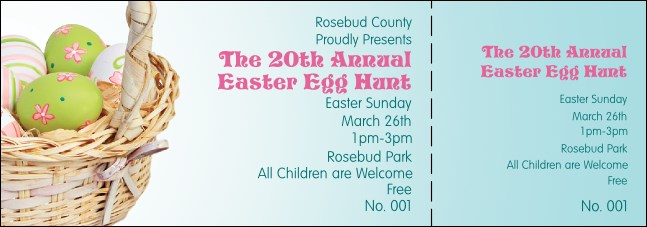 Easter Basket Event Ticket Product Front
