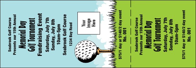 Golf Event Ticket