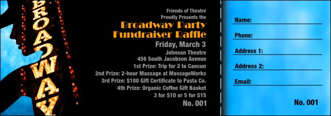 Broadway Raffle Ticket