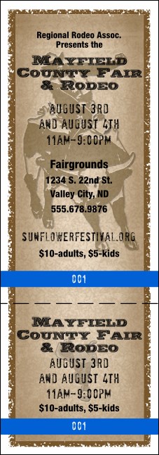 Rodeo Ticket 001