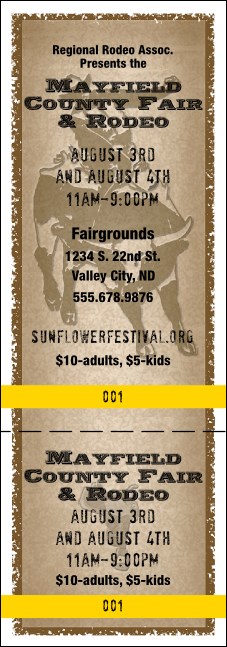 Rodeo Ticket 002