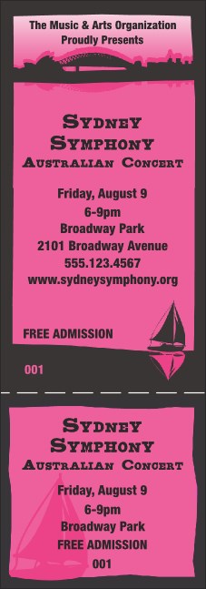 Sydney General Admission Ticket (Pink)