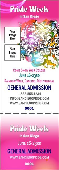 LGBT Pride Event Ticket Product Front