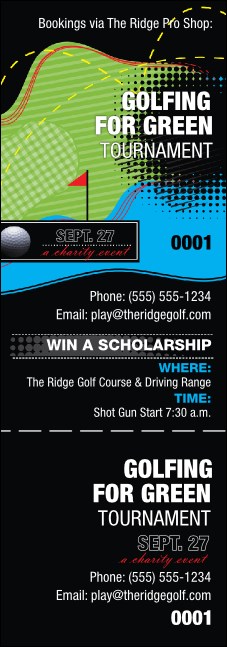 Golf Water Hazard Event Ticket