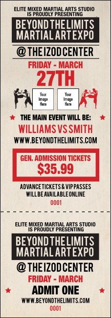 MMA Old School Event Ticket