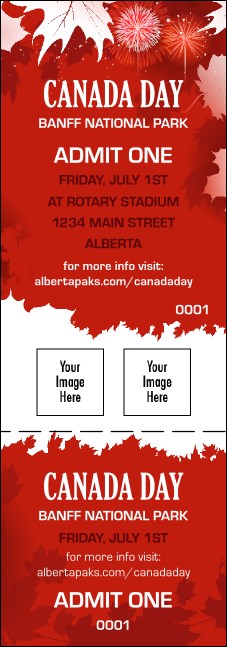 Canada Day Event Ticket Product Front