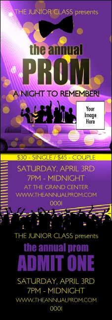 Prom Limo Event Ticket