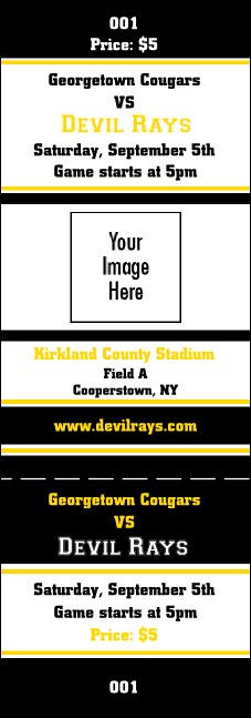 Sports Ticket 006 Product Front