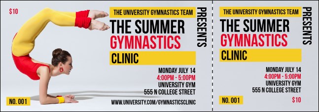 Retro Gymnastics Event Ticket