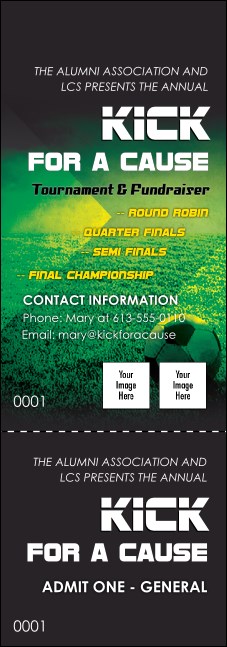 Soccer Field Event Ticket Product Front