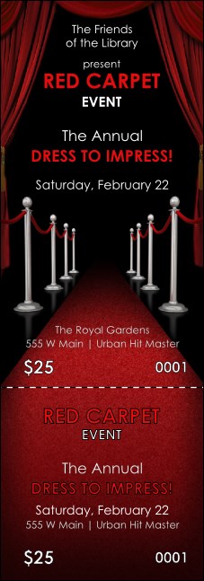 Red Carpet Event Ticket