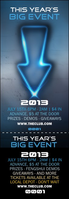 Night Club Neon Event Ticket