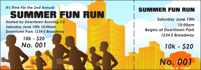 Fun Run Event Ticket