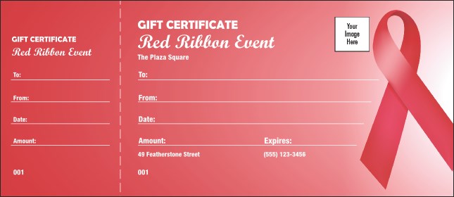 Red Ribbon Gift Certificate
