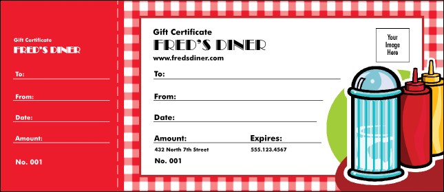 Gift Certificate  Celebration Restaurant