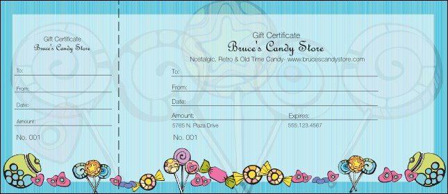 Candy Gift Certificate