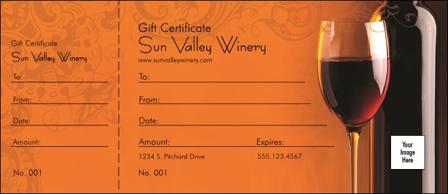 Wine Logo Gift Certificate