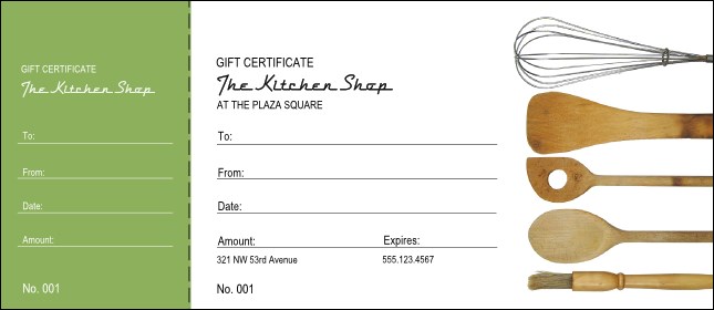 Kitchen Gift Certificate