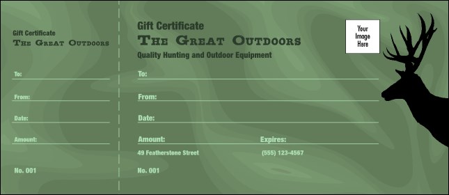 Great Outdoors Gift Certificate