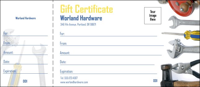 Hardware Logo Gift Certificate