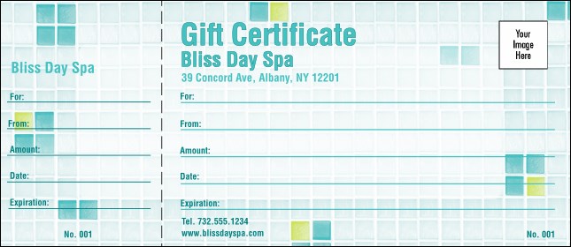 Bliss Spa Logo Gift Certificate