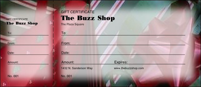 Present Gift Certificate Product Front