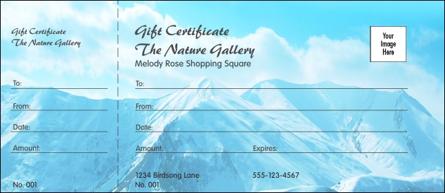 Nature Series - Mountain Gift Certificate