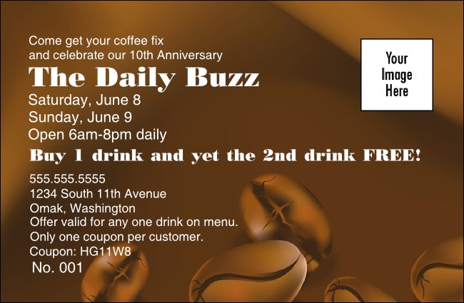 Coffee Coupon 1 Product Front