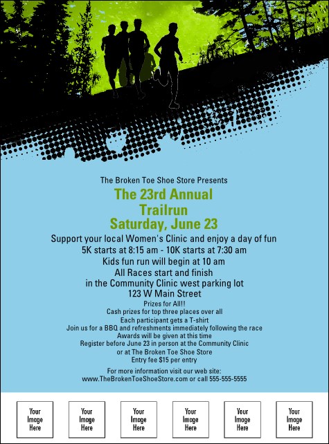 Trail Running Race Flyer