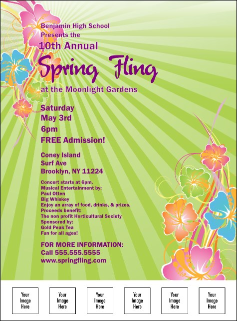 Spring Fling Flyer Product Front