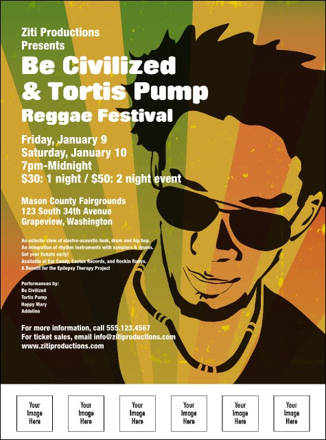 Reggae Flyer Product Front