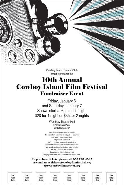 Film Festival Poster with Image Upload