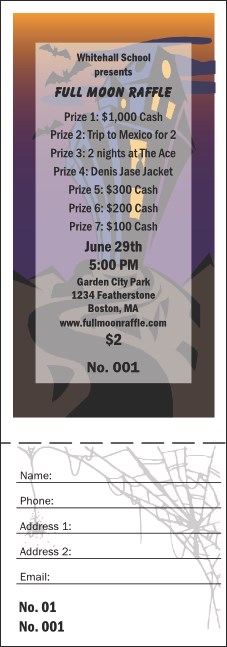 Halloween Raffle Ticket 001