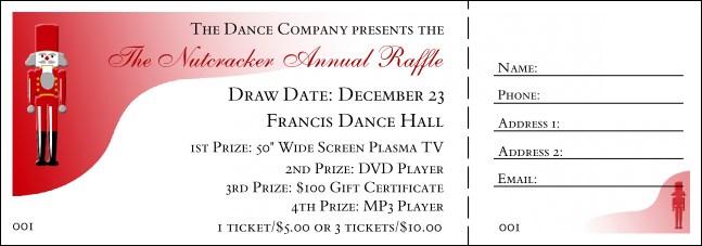 Nutcracker Raffle Ticket 001