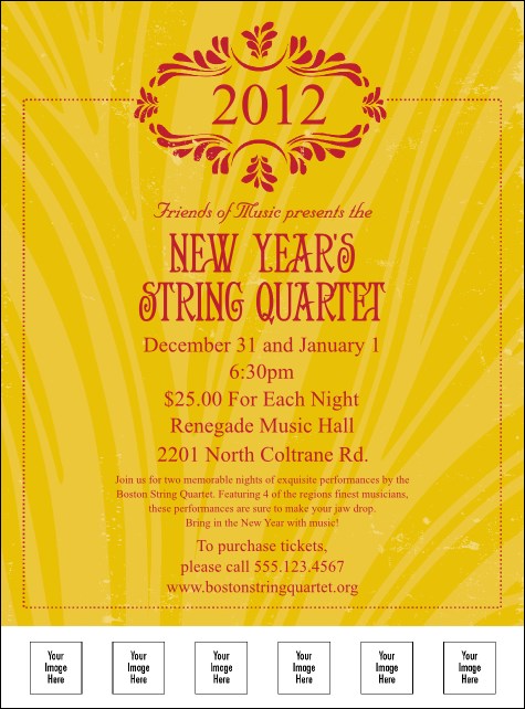 2012 Gold Semi-Formal Logo Flyer