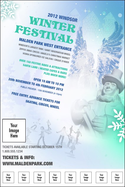 Winter Festival Logo Poster