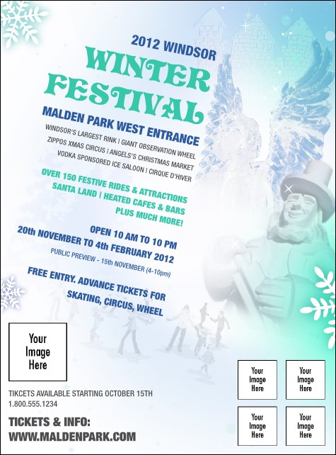 Winter Festival Flyer Product Front