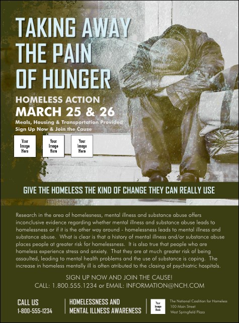 Homeless & Hungry Flyer