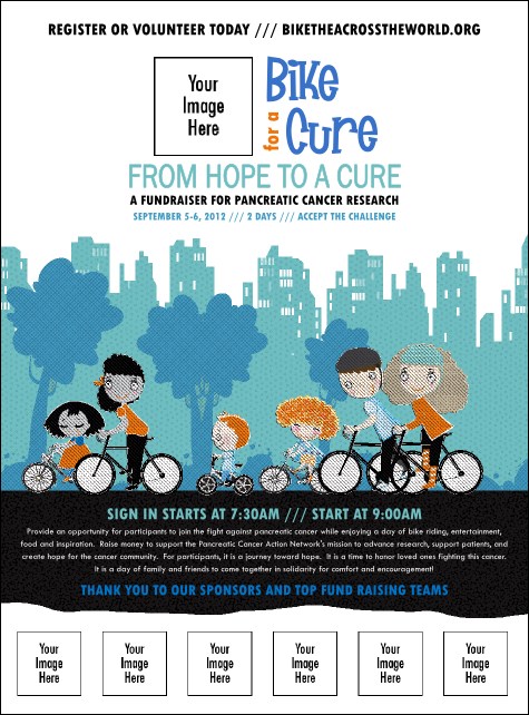 Bike for a Cause Logo Flyer Product Front