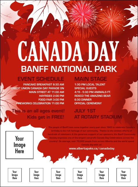 Canada Day Logo Flyer Product Front