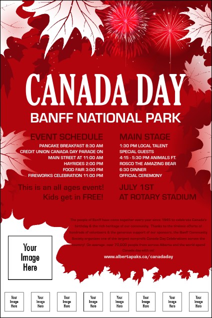 Canada Day Logo Poster Product Front