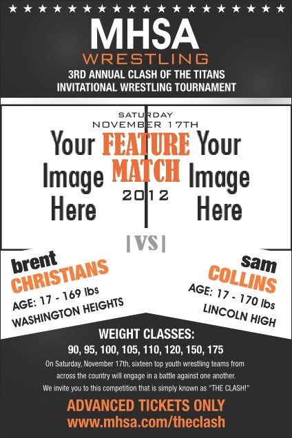 Wrestling Poster (Black)